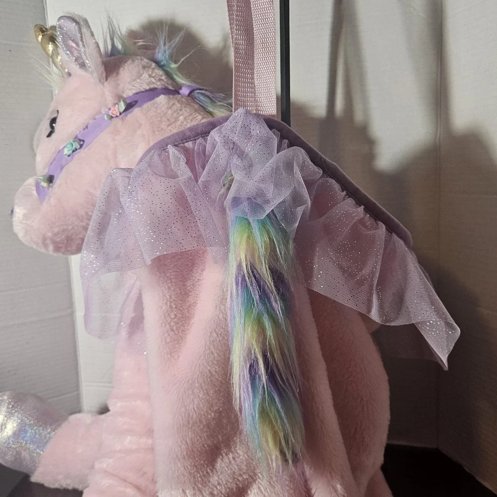 Dream Play Imagine Girl Fancy Pink Riding Unicorn Halloween Costume Dress Up 2-4